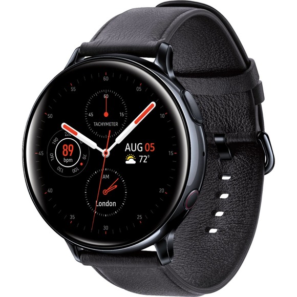 Samsung - Galaxy Watch Active2 Smartwatch 44mm Stainless Steel LTE (Unlocked) - Picture 1 of 3